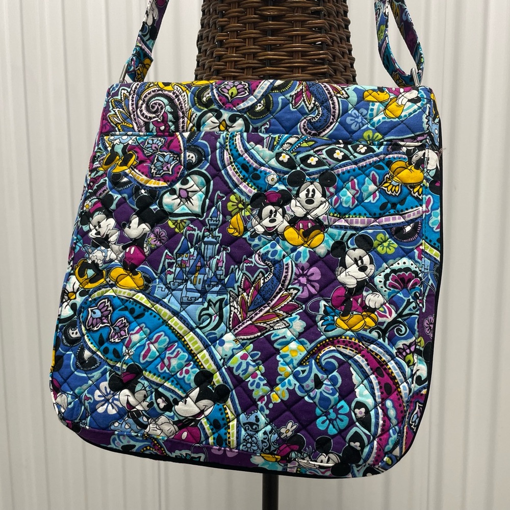 EUC Vera Bradley Triple Zip Hipster DISNEY PARKS Mickey's Paisley Celebration - Picture 14 of 16
